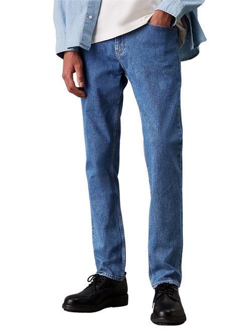 Jeans blu scuro in cotone Calvin Klein Jeans | J30J3270821A4